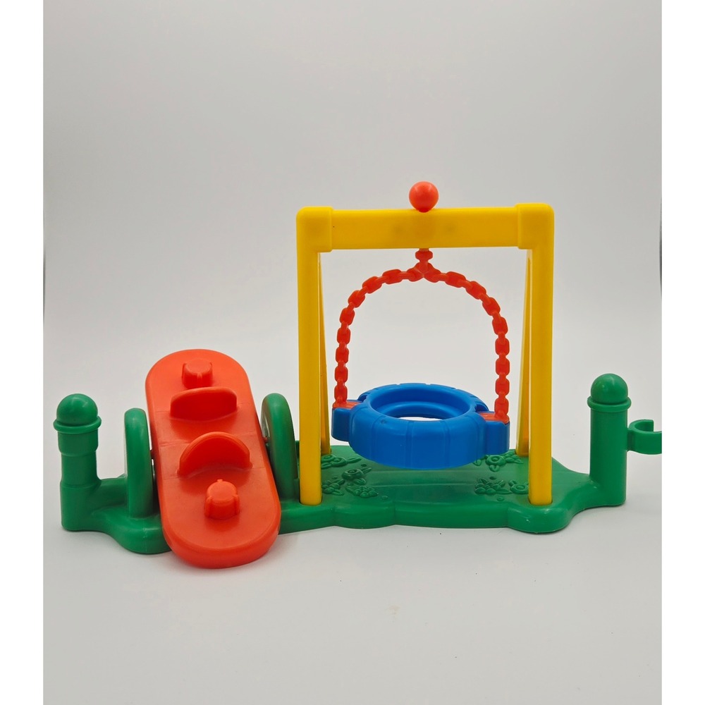 Fisher-Price Little People 2005 Playground Tire Swing and Seesaw Playset Piece